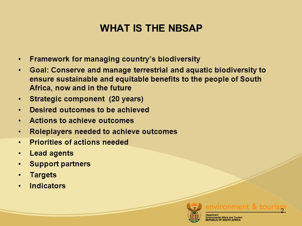 south african national biodiversity strategy and action plan